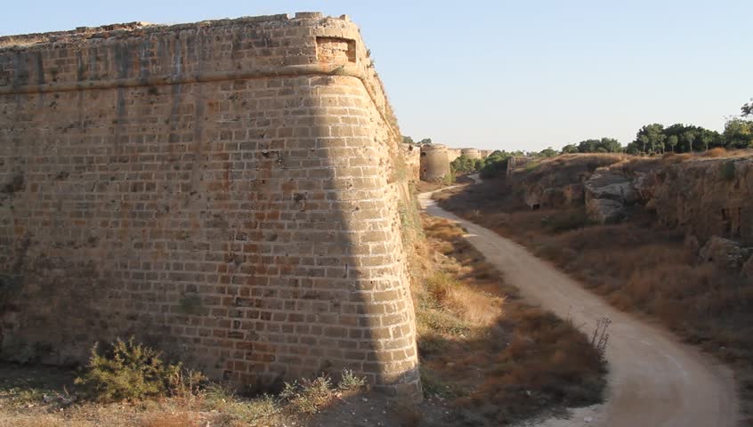 Corner of city wall in Famagusta, North Cyprus