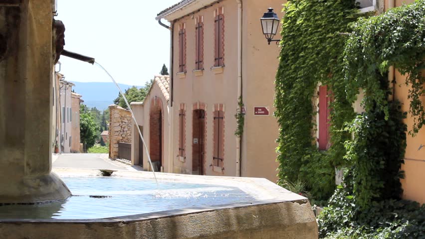 Fountain in french village. Provence