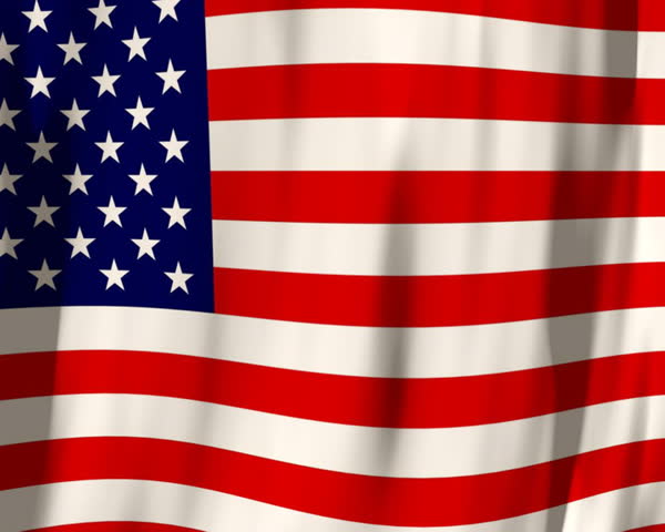 Looping American Flag Background PAL