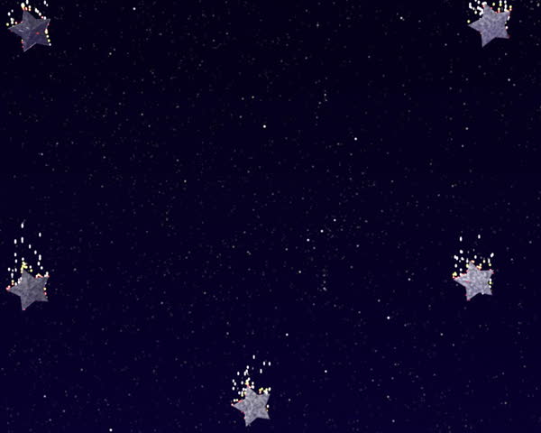 stars with trails - repeating animation PAL