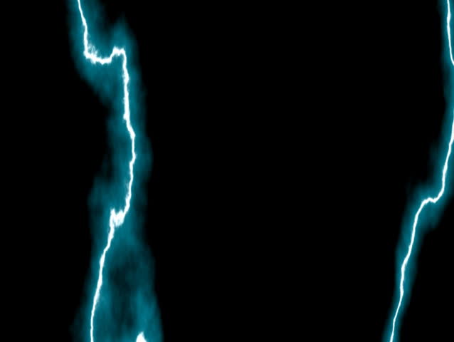 Blue Lightning Background NTSC