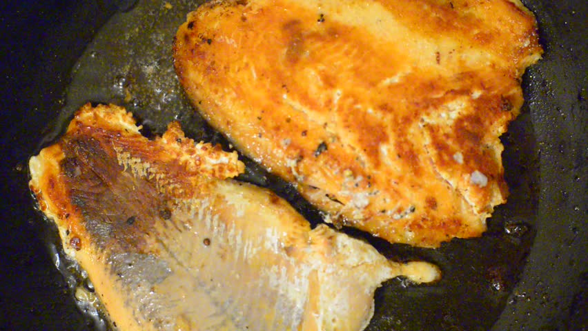 fish on fry-pan