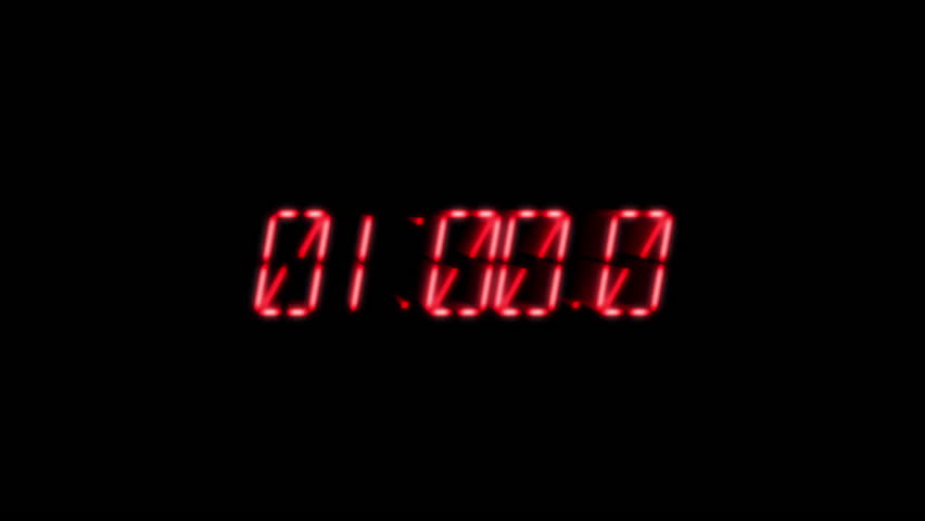 Digital Clock from 1 minute