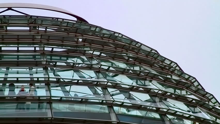 Dome of the parliament building in Berlin, detail