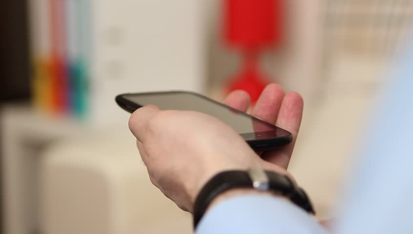 Using smartphone screen