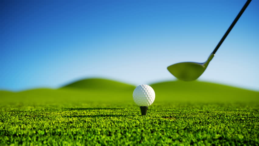 Slow Motion Golf strike.