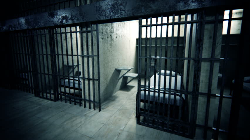 Realistic CG animation of prison cell. Full HD 1080p.