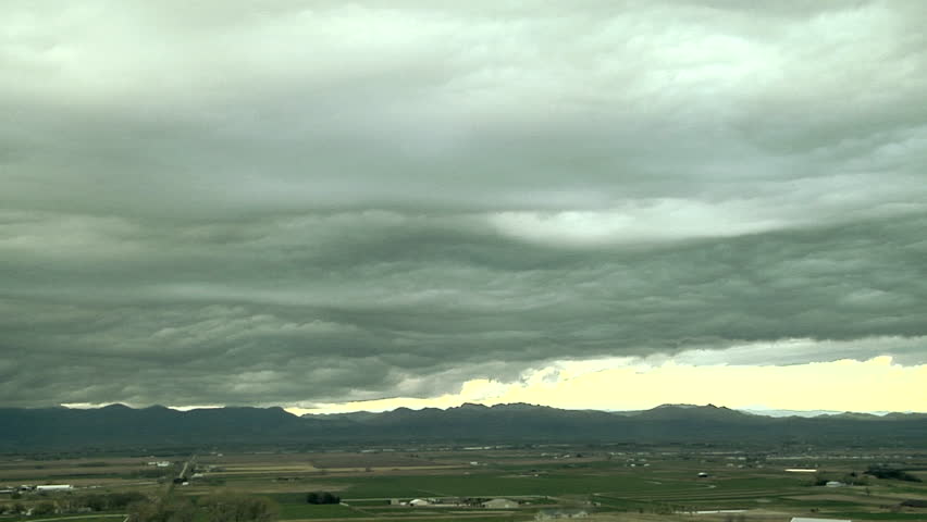 Roller Coaster Sky. Intense gravity waves propagate through a stratocumulus deck on a frontal inversion