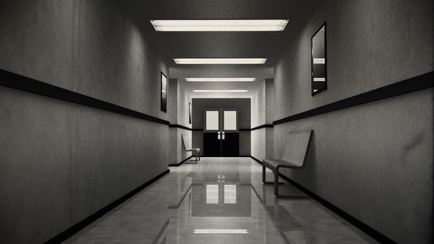 Scary Hospital Corridor 8 vintage