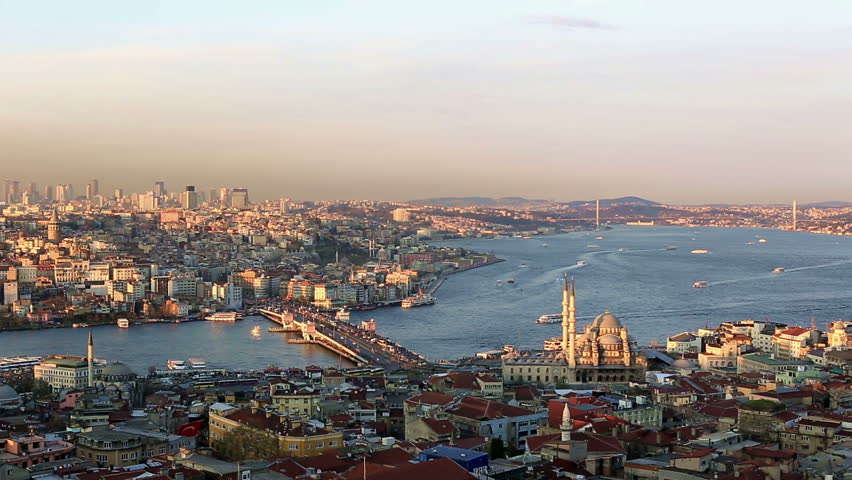 Istanbul city ??view, time lapse