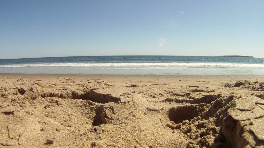 Timelapse of the waves at the beach.