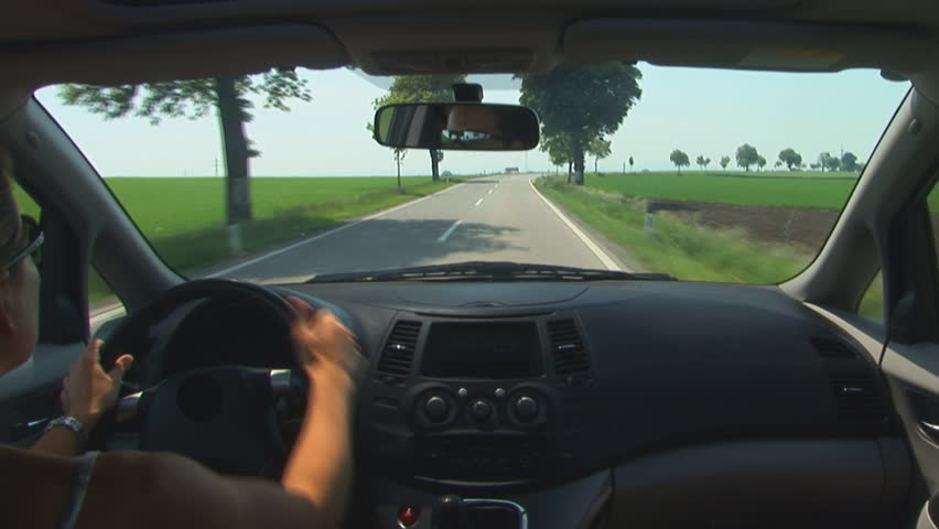 driving a car