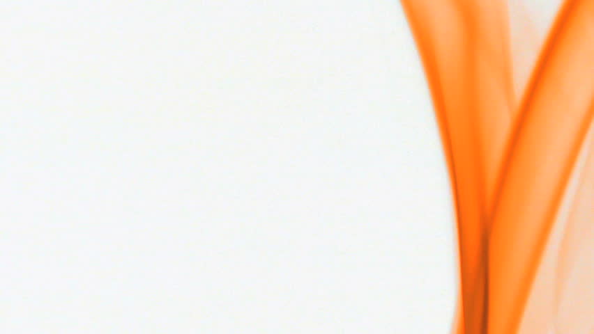 Colored fluid slow motion on white background