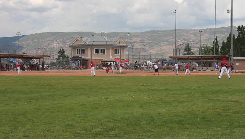 Little League baseball game
