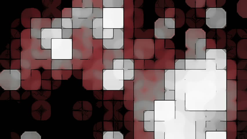Geometric Shape Motion Background, Hand Drawn Styled Motion Background Of Geometric Shapes.