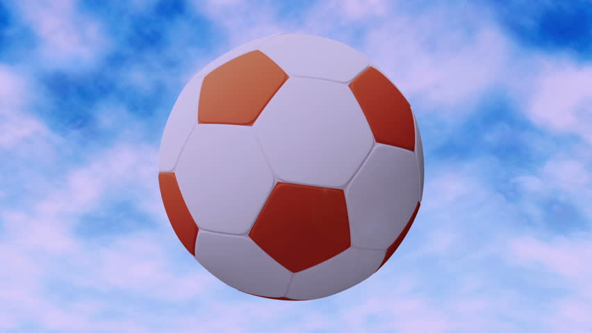 Football with flags of the states