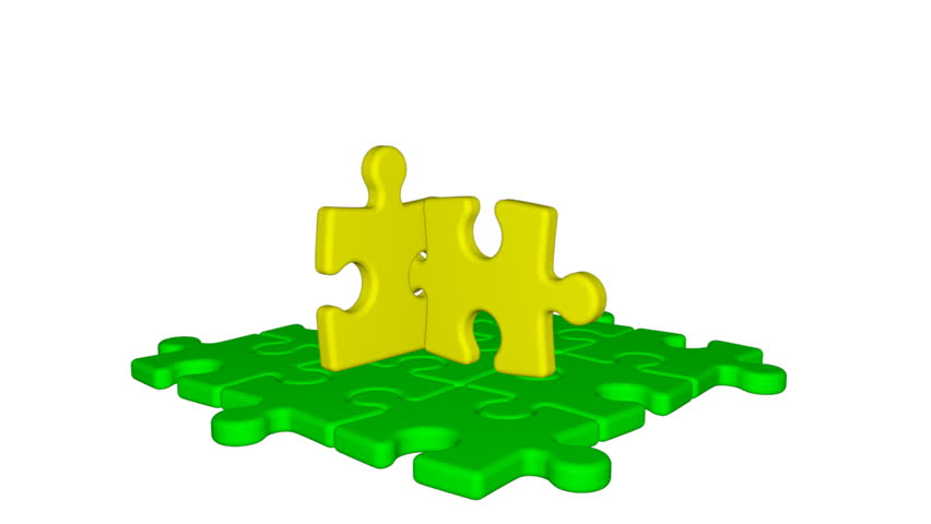 Building of puzzle house step by step