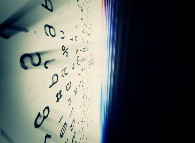 PAL - Motion 870: Streaming digital data forms flicker, shift and pulse (Loop).