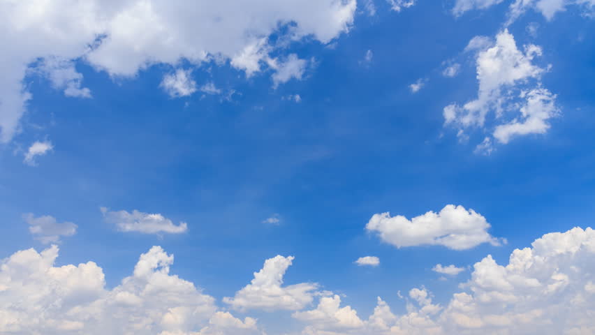 Blue sky and clouds timelapse