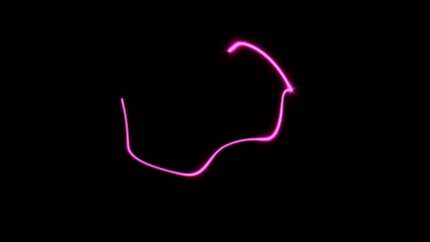 Light painted abstract line