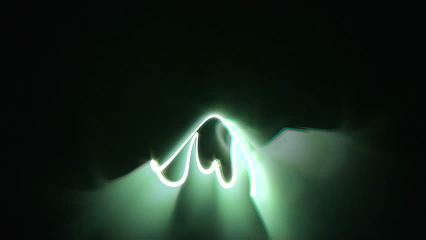 Light painted abstract line