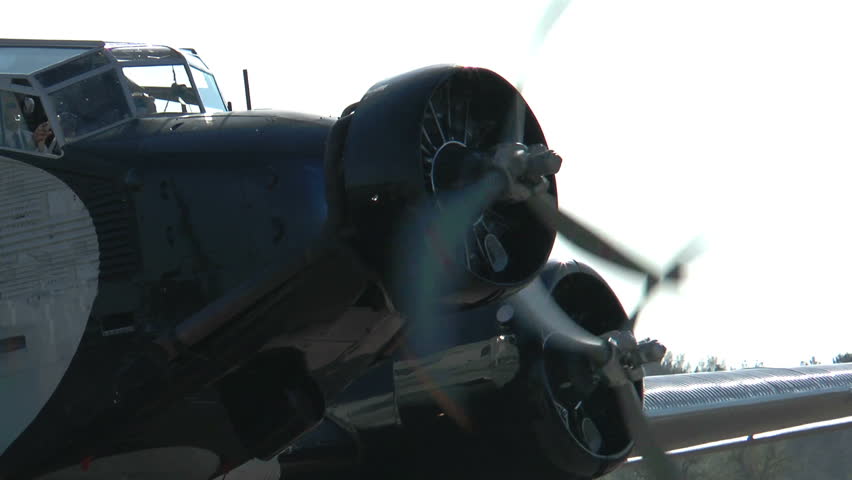 Historic Airplane Ju52 closeup