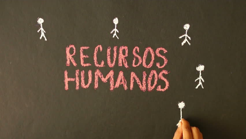 Human resource chalk drawing