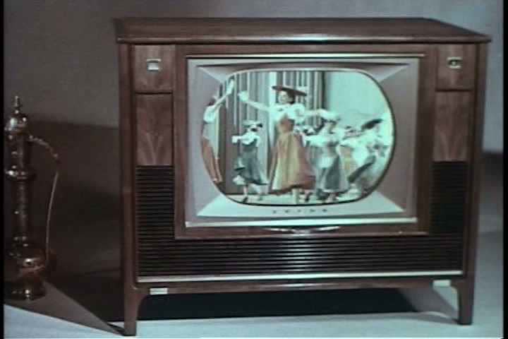 1960s - The wonders of the newly invented remote control are displayed along with wonderfully corny shots of a model displaying a retro television set.