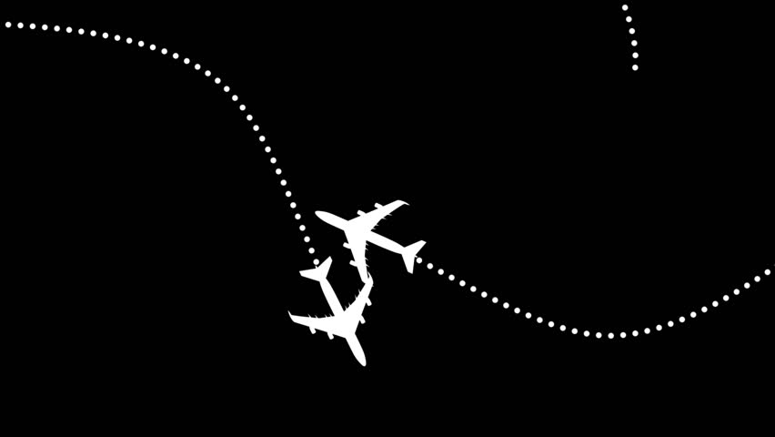 Simulation of air traffic.