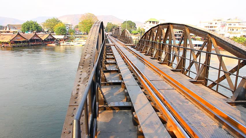 Railway Bridge over the River Kwai. Kanchanaburi, Thailand