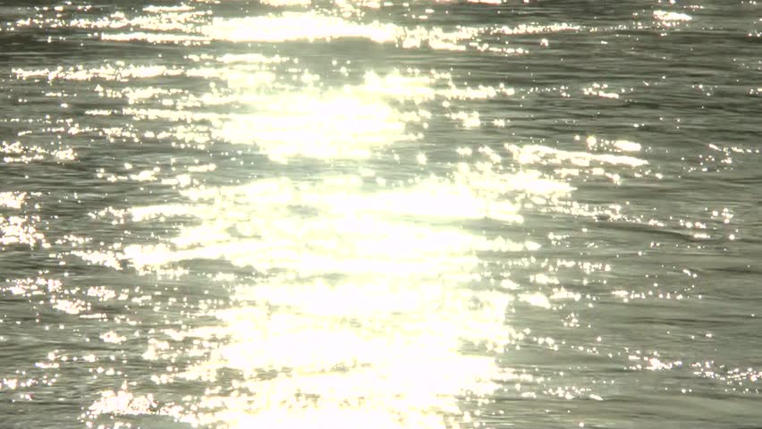 Lake with light sparkling