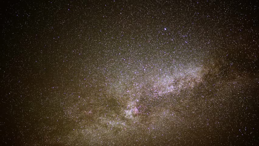 Astrophotography Time Lapse Milky Way Galaxy Zoom In