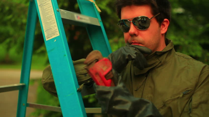 Pilot with a wrench, working man concept. Could also be a mechanic.