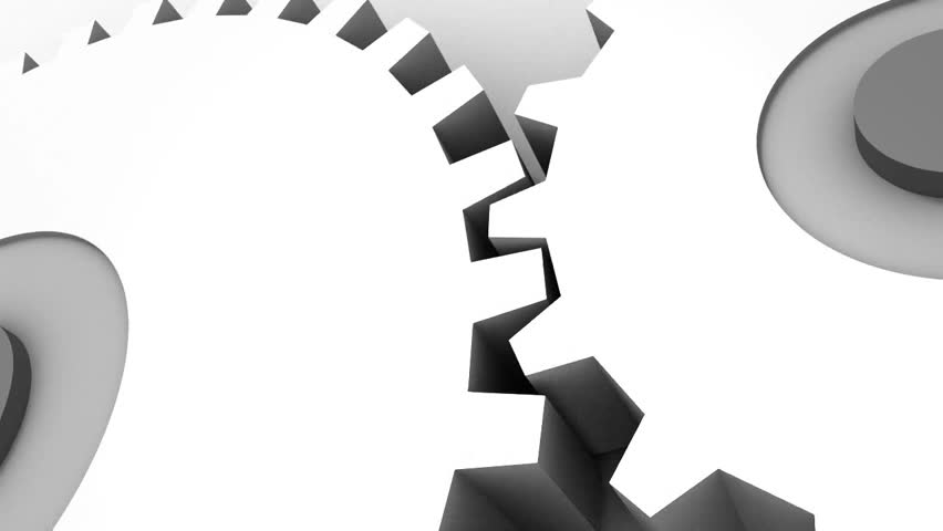 3D Cogwheels in motion