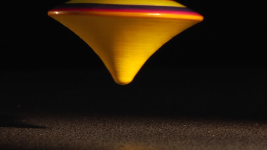 spinning top in the dark