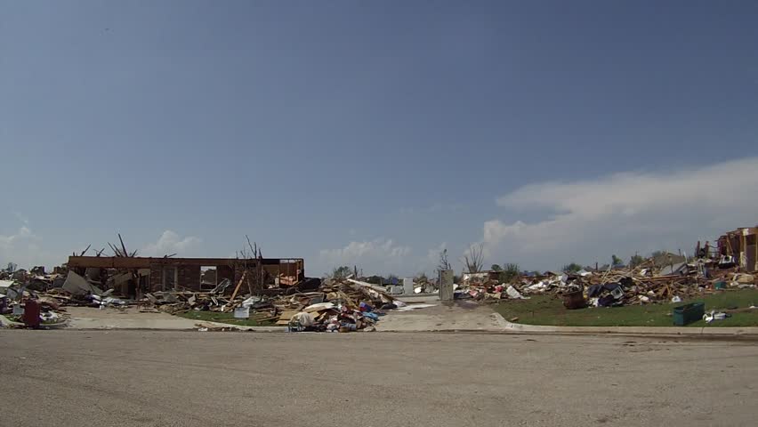 This is footage shot with a Go Pro Hero 3 of the devastation in Moore, Oklahoma.  Imagine standing in the middle of a neighborhood, and in every direction the houses are piles of ruble.  So sad.  