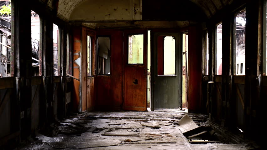 Abandoned carriage interior