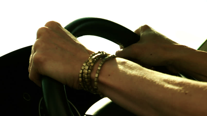 Hands on steering wheel