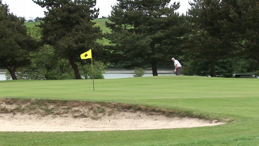 Golfer Making Chip Shot