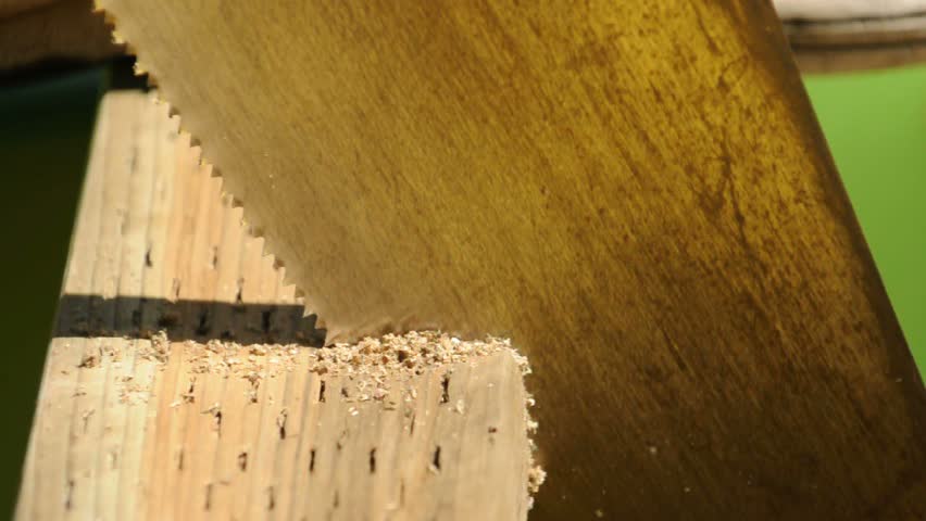 sawing lumber