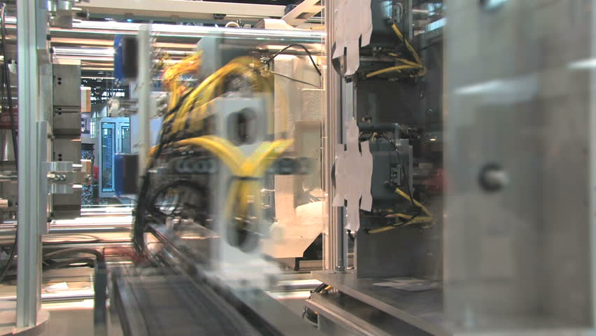 Automated machinery from a factory 