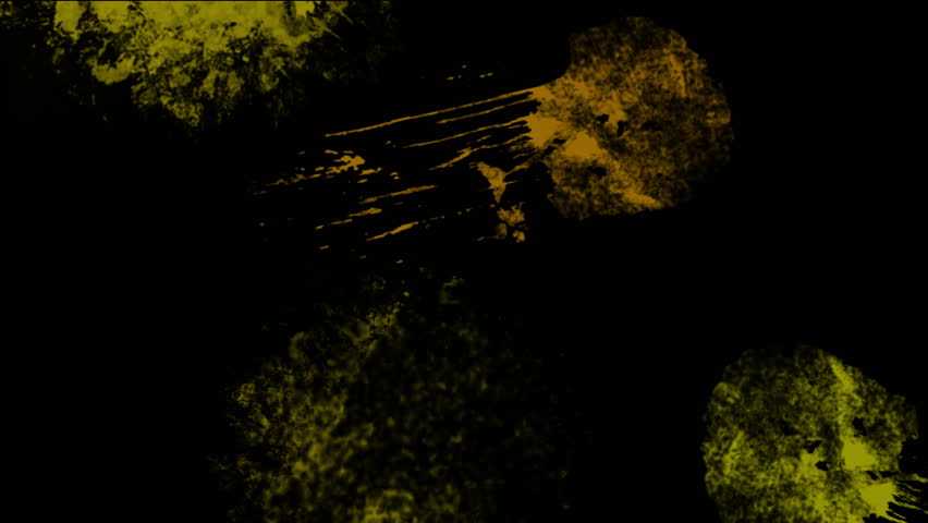 Vivid paint splatters - digital animation