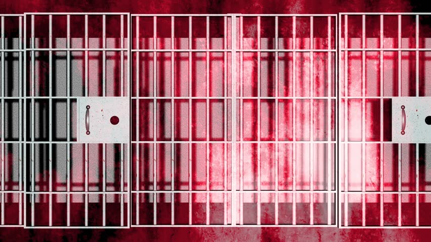 Abstract Prison Bars Background 