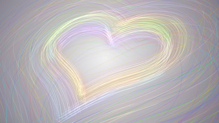 Heart made of lines