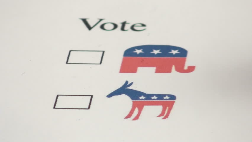 Voting for the democratic donkey