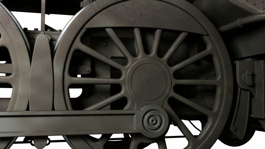 Motion wheel of antique train