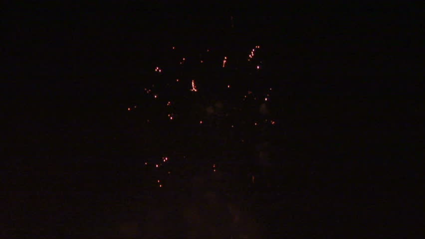 Colorful fireworks in the night sky