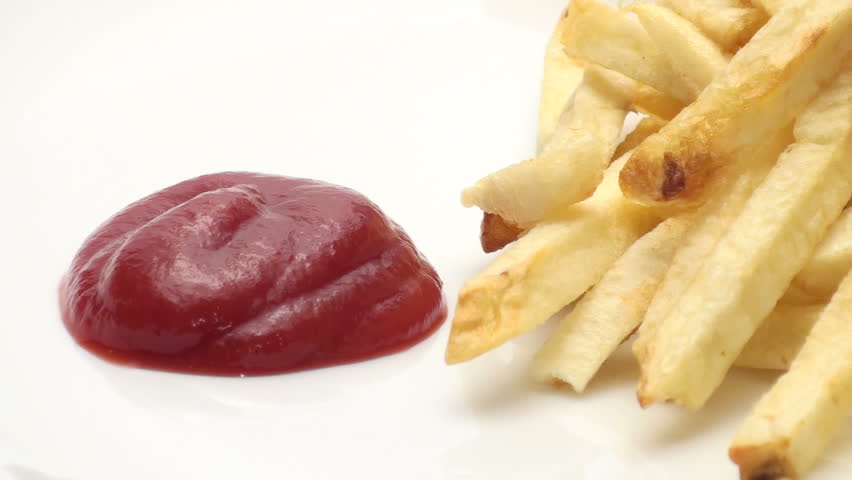 Fries dipped in ketchup V2
