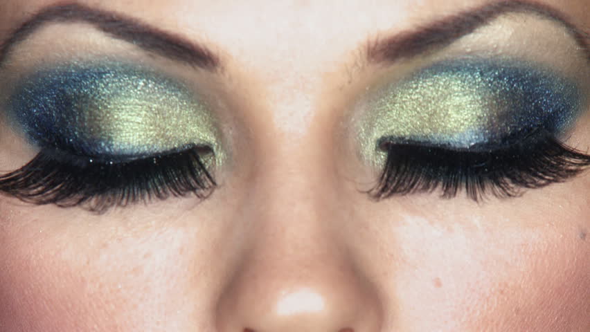 Sexy eyes of woman with outstanding makeup 