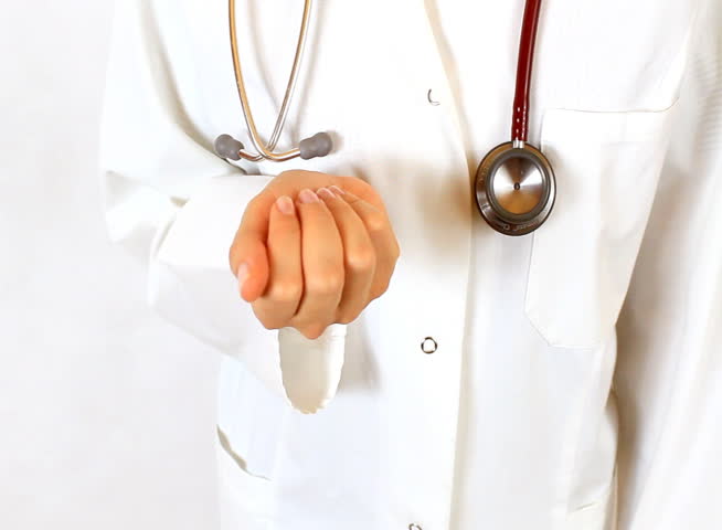 Doctor hand offering pills - NTSC